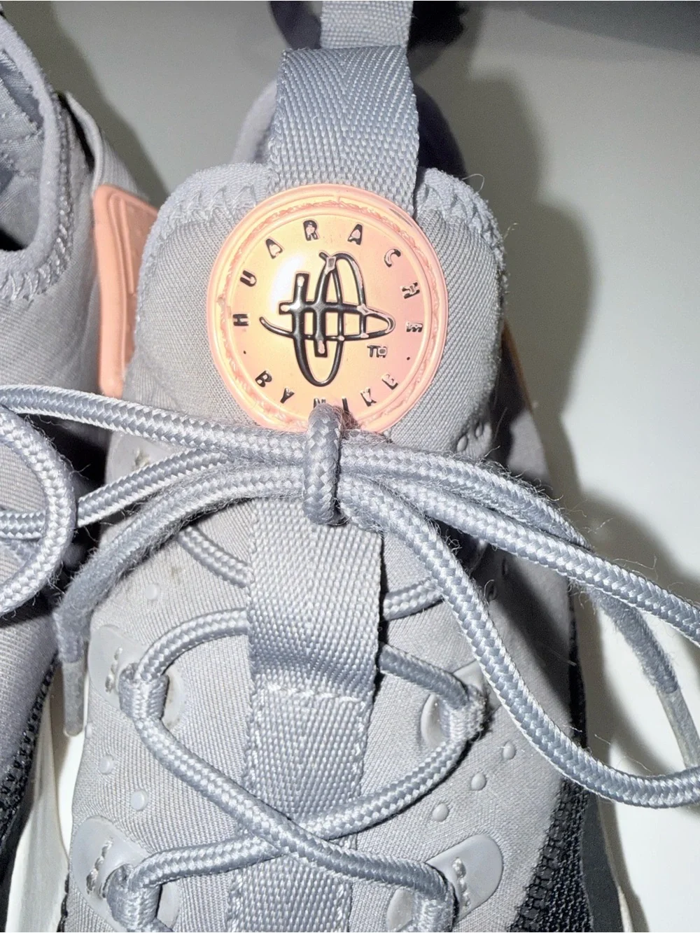 Nike Kids Gray and Peach Slip-On Sneakers